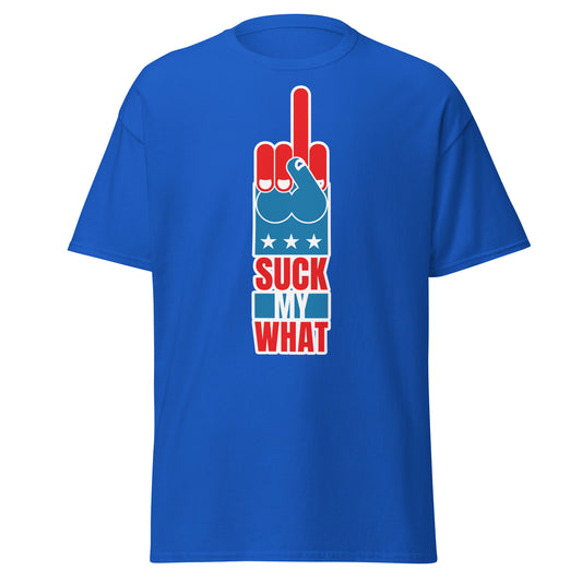 Patriot Missile Suck My What Blue T-Shirt - Independence Day, 4th of July, USA Tee Shirt