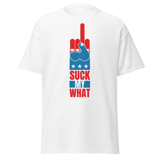 Patriot Missile Suck My What White T-Shirt - Independence Day, 4th of July, USA Tee Shirt