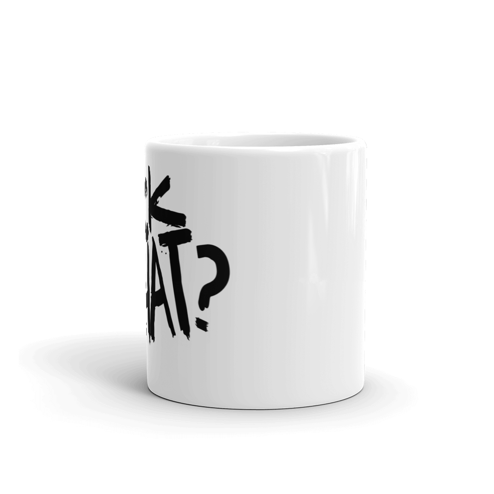 Suck My What? Swipe Right White Glossy Mug