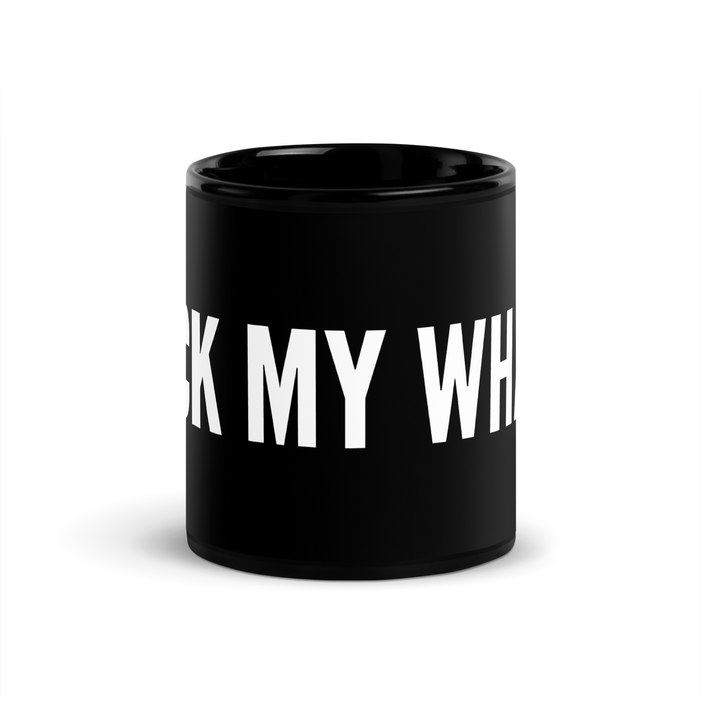 Suck My What? Aggressive Inline Black Glossy Mug