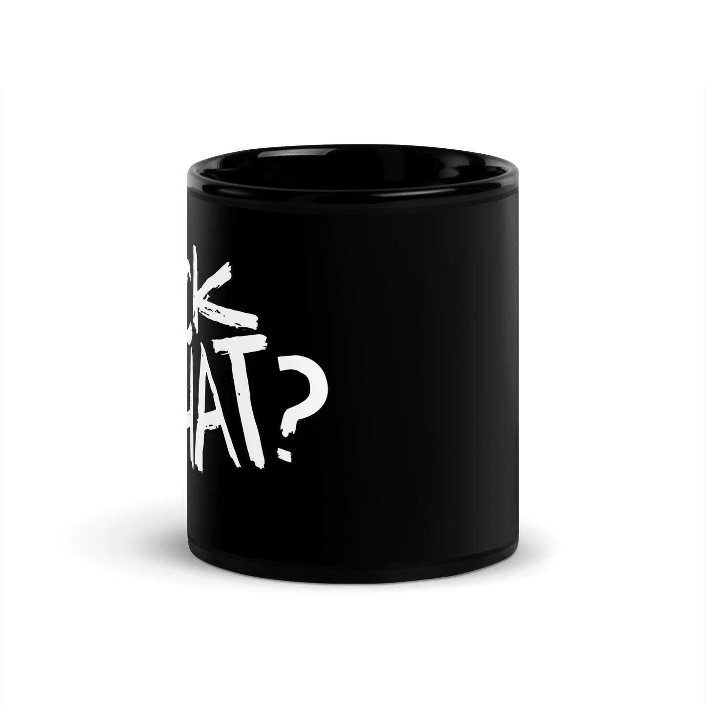 Suck My What? Swipe Right Black Glossy Mug