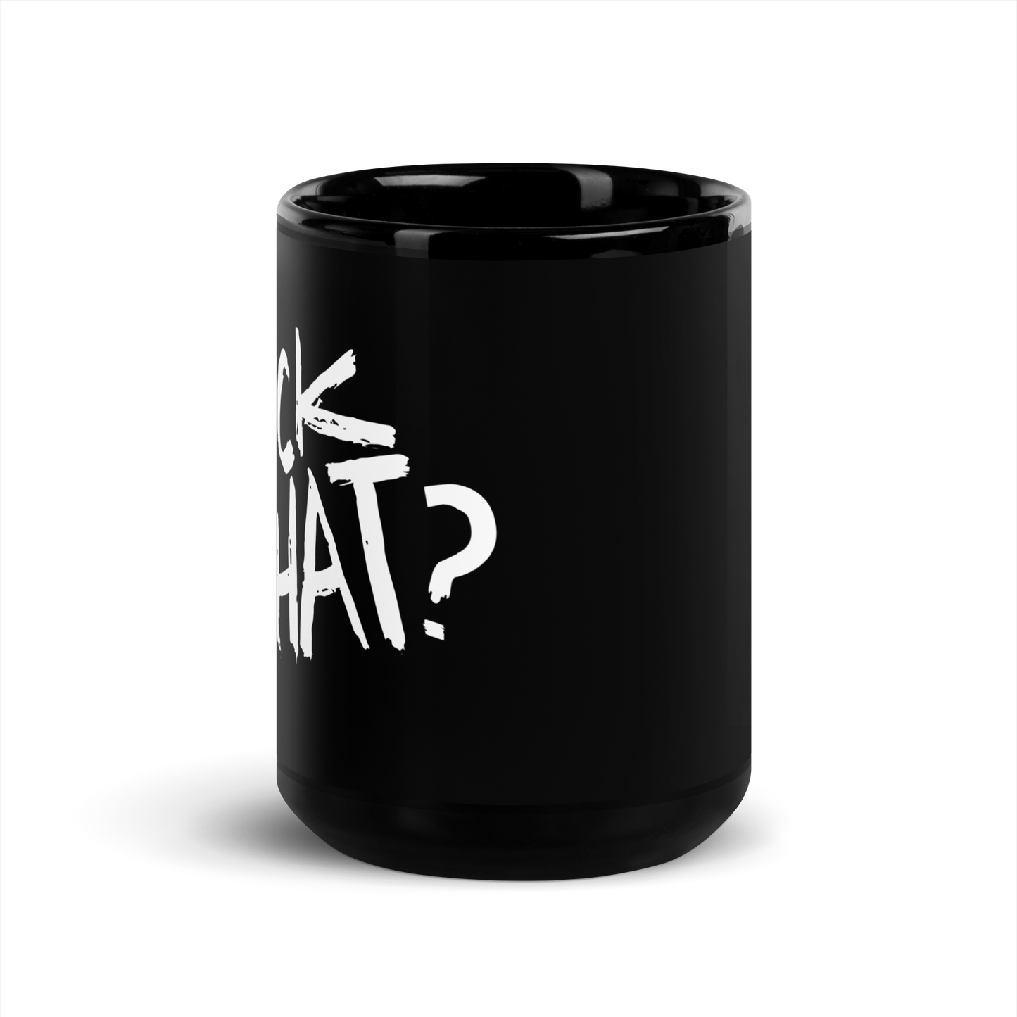 Suck My What? Swipe Right Black Glossy Mug